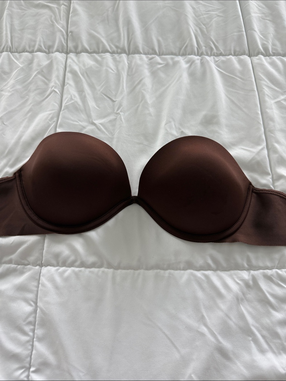 Victoria's Secret Strapless Smooth Bra - Chocolate Brown